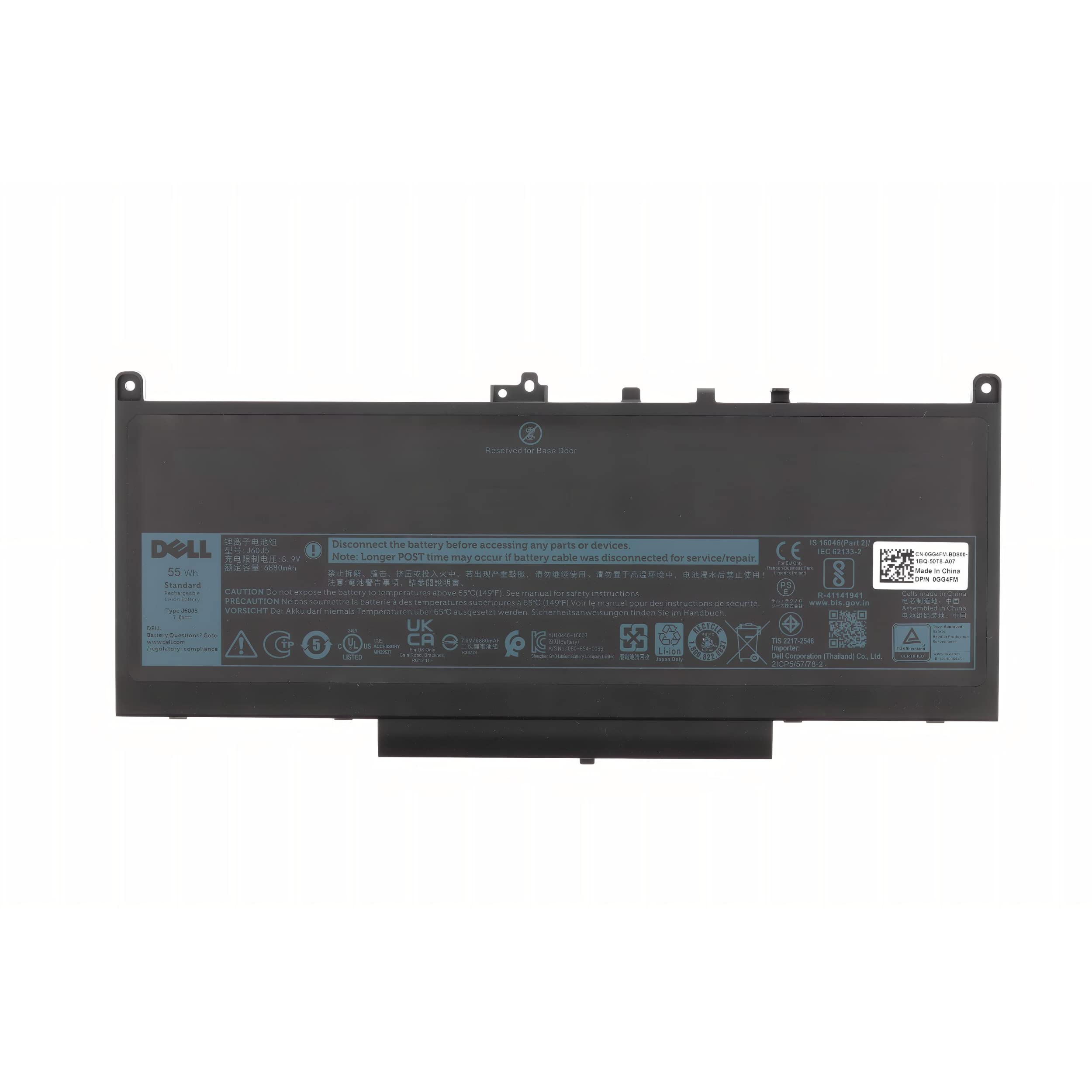 Dell Battery 55Wh 4-Cell 6880mAh Latitude E7270 E7470 Type: J60J5